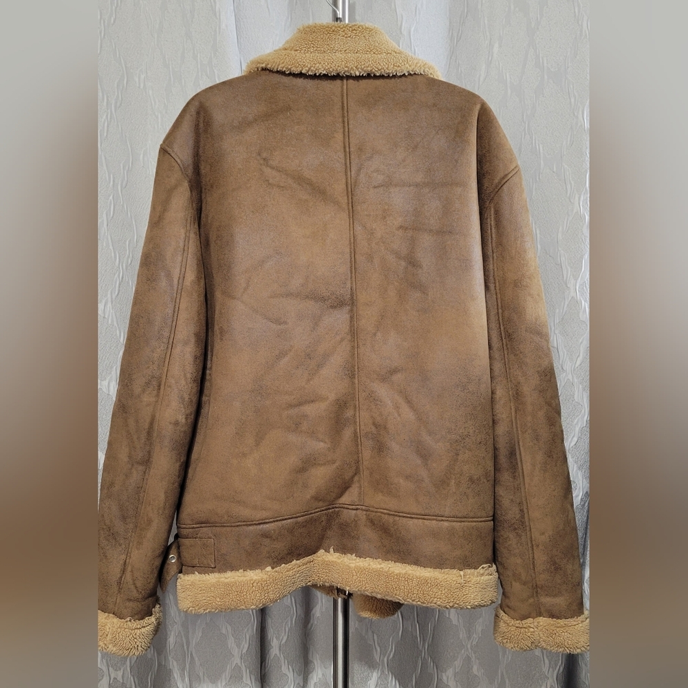 Rainforest | Aviator Bomber Jacket | Men's Faux Shearling-Lined Bomber Jacket - Picture 2 of 10
